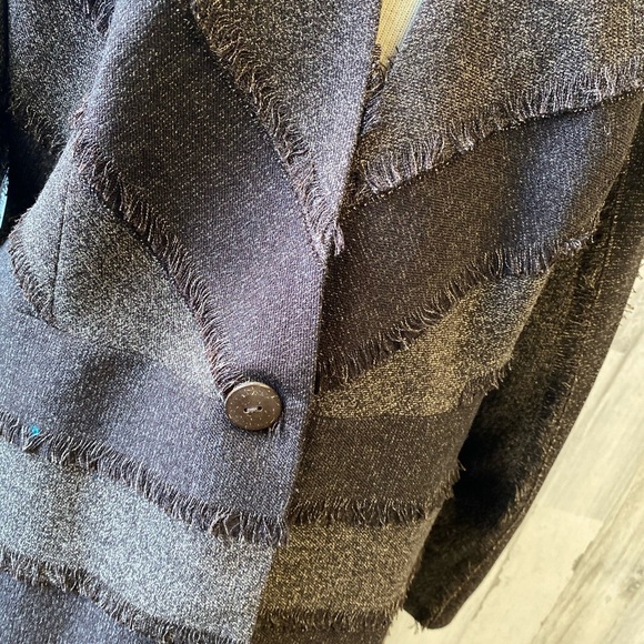 Brown Distressed Blazer - Picture 3 of 8